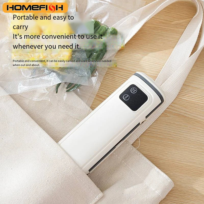 Portable Vacuum Packaging Machine Food Sealing Vacuum Sealer With Vacuum bags Dry/Wet Food Fresh Packaging Machine Peaceful Pleasures Health and Wellness