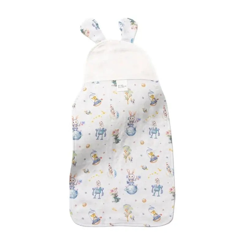 Baby Sweat Absorbent Back Towel | Soft Cartoon Backrest Pad