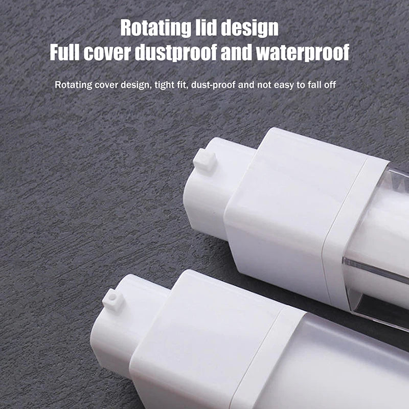 15/30/50ml Square Vacuum Bottle Press Lotion Empty Dispensers Liquid Foundation Makeup Portable Lady Essence Cosmetic Container Peaceful Pleasures Health and Wellness