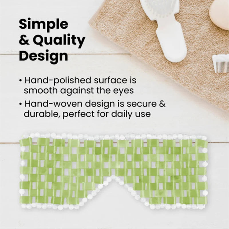 Natural Jade Eye Mask – Reduce Puffiness, Dark Circles & Wrinkles