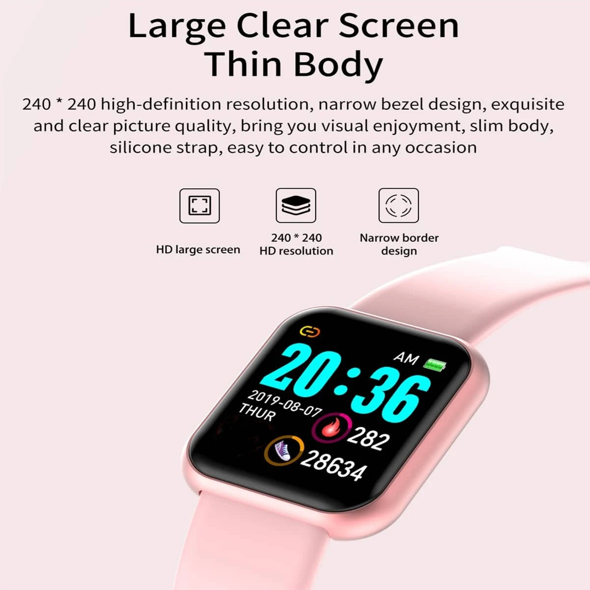 CHAOGENB LED Digital Smart Watch – Kids & Adults Sport Tracker