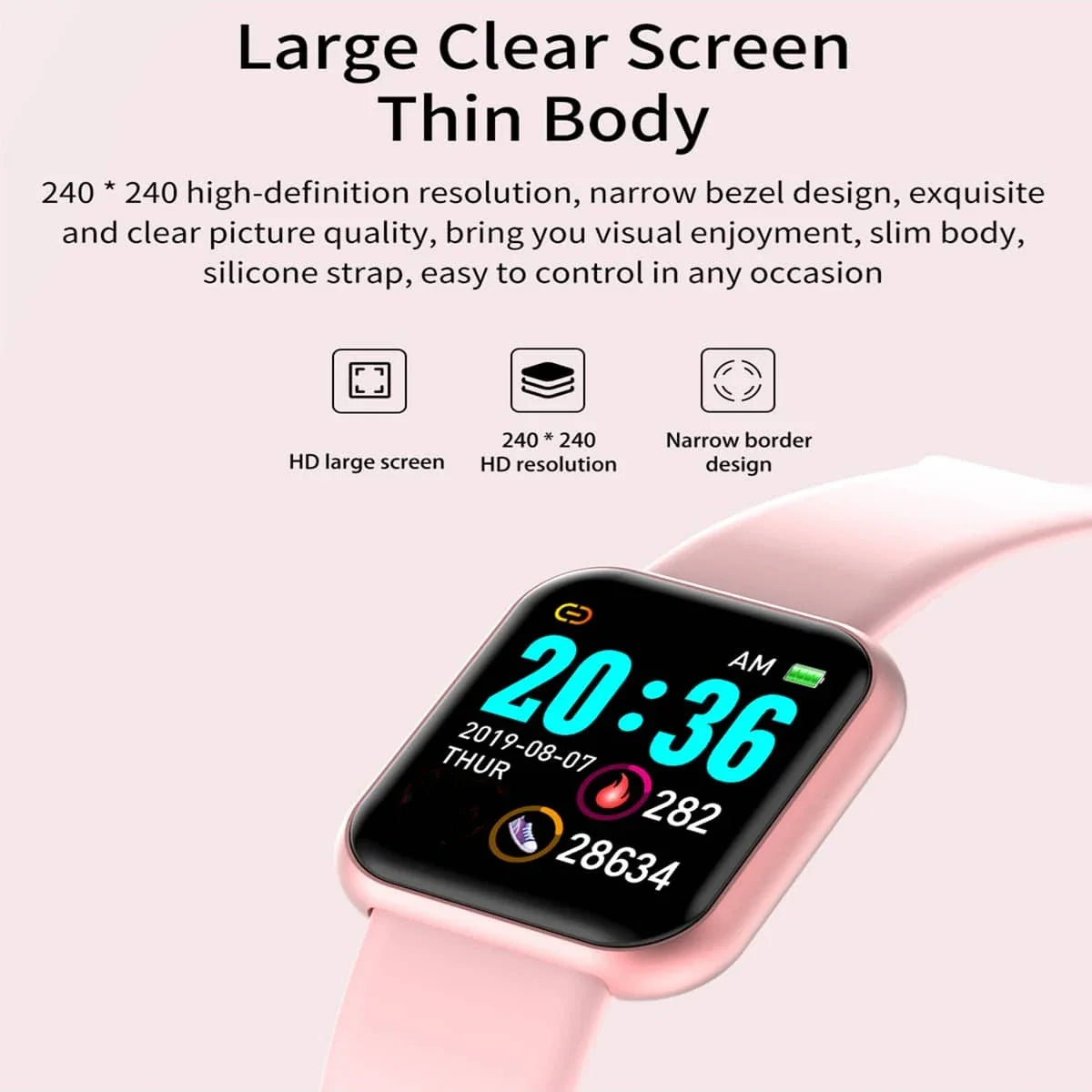 CHAOGENB Y68 Smart Watch – Fitness Tracker & Notifications