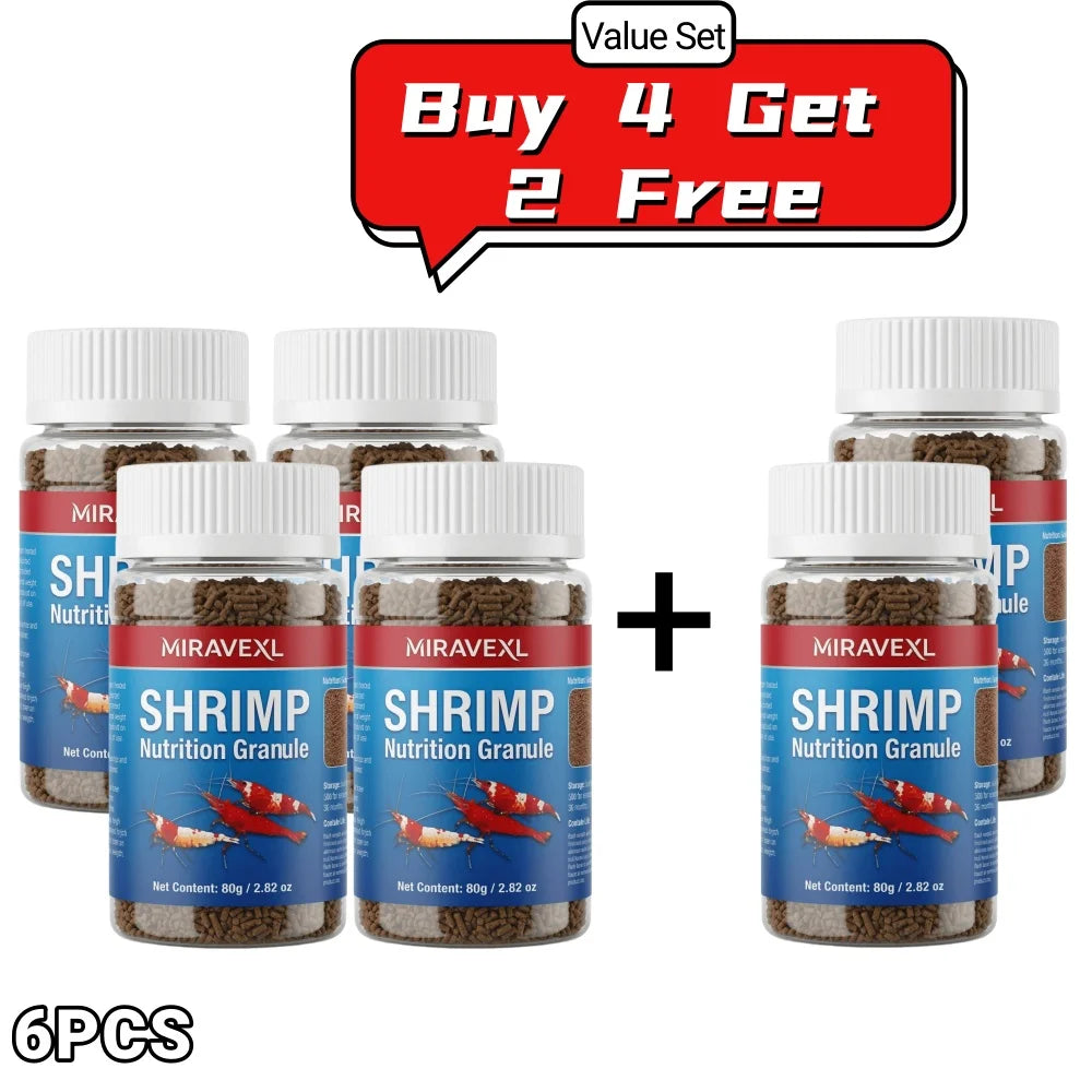 Color Enhancing Shrimp Food Nutritional Diet Aquarium Sinking Pellets Crayfish Crab Crystal Black Shell Cherry Bottom Feed Pet Peaceful Pleasures Health and Wellness 6PCS