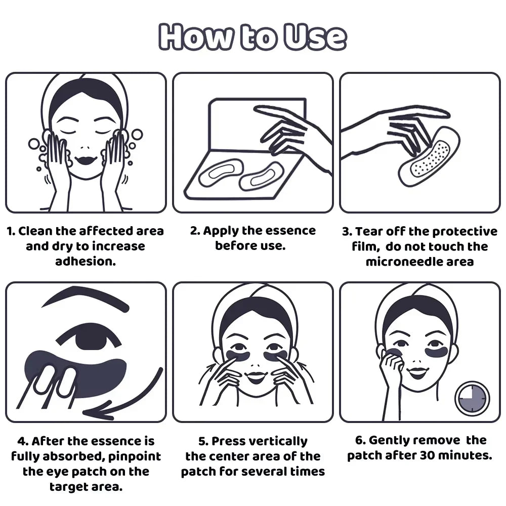 Hyaluronic Acid Microneedle Eye Patches – Firm & Hydrate