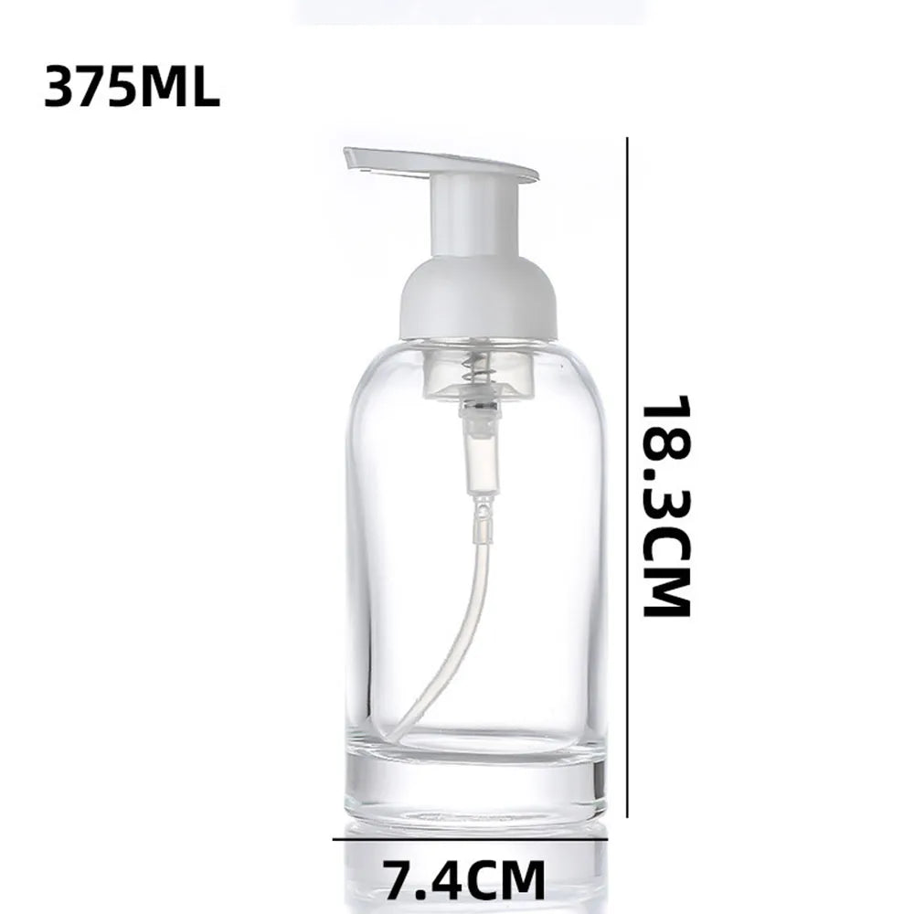 Glass Foam Pump Bottle 250ml & 375ml | Refillable Dispenser