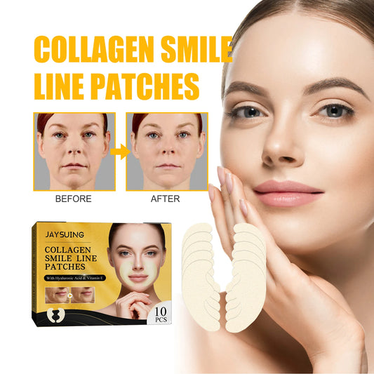 Hydrogel Collagen Smile Line Patches – Anti-Wrinkle Lifting (10pc) Collagen Hydrogel Patch Peaceful Pleasures Health and Wellness