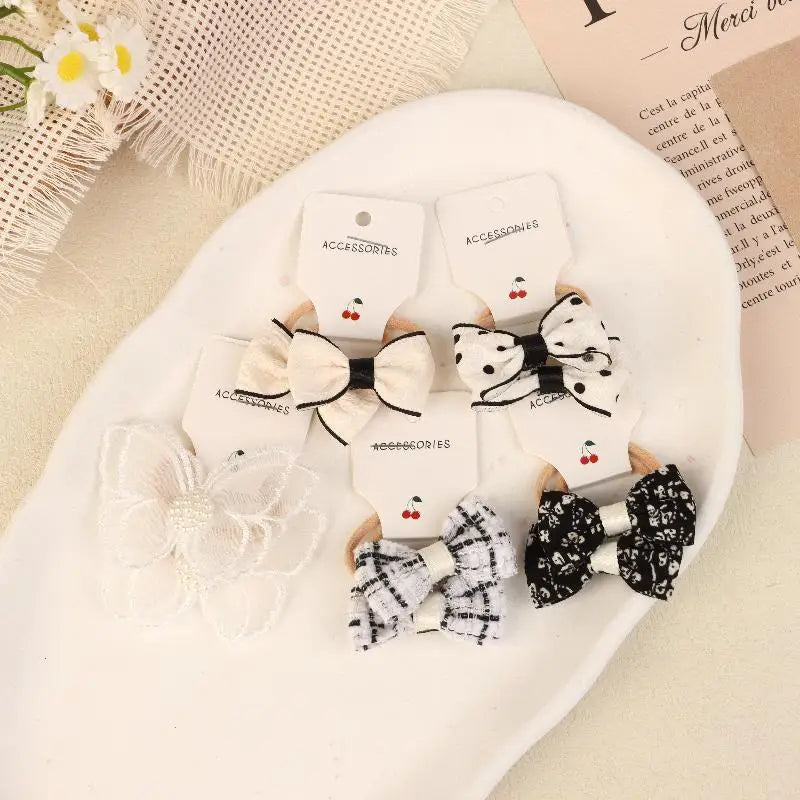 10-Pack Lace Butterfly Bow Hair Ties for Girls | Cute Set