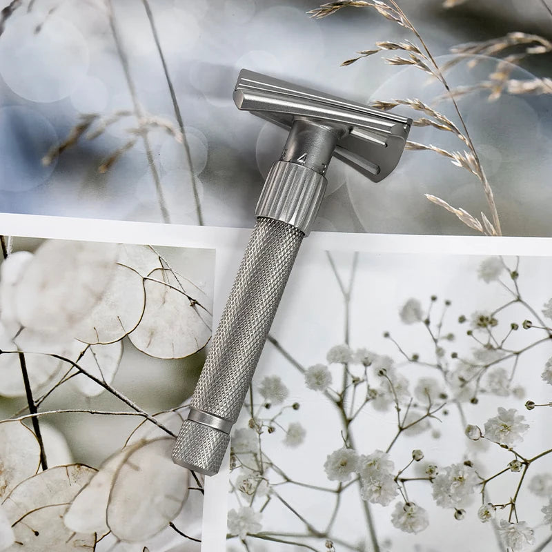 2026 Yaqi New Arrival！Matte Torqx Stainless Steel Slant Adjustable Safety Razor - Classic Shaving Tool for Precision Grooming Peaceful Pleasures Health and Wellness