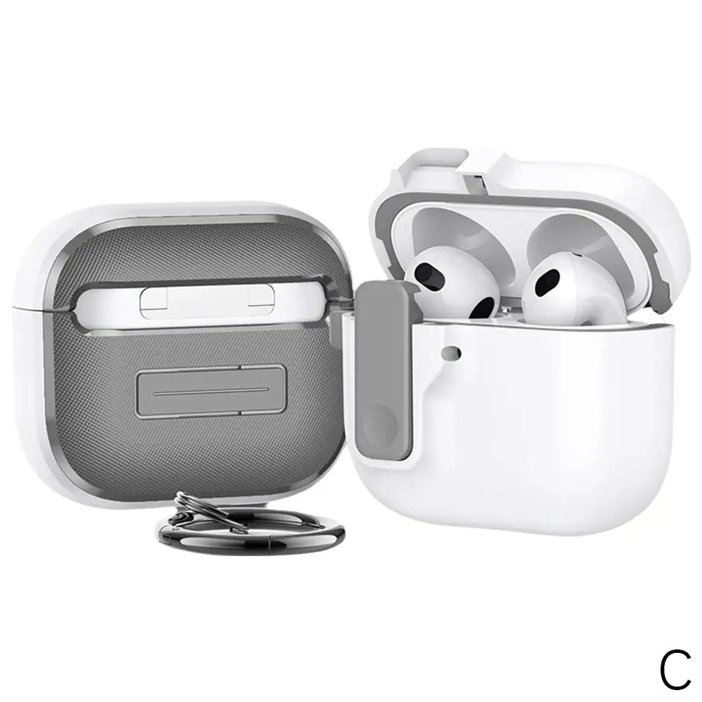 Silicone Case for AirPods 4 – TPU+PC Protective Cover
