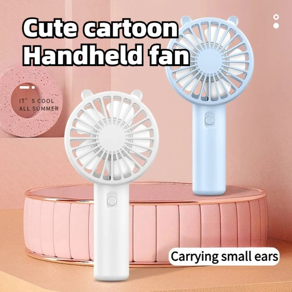 Portable Handheld Fan Small Cooling Fan USB Rechargeable Eyelash Eyelash Mute Cooler Handheld Fan Mini USB Rechargeable Desk Peaceful Pleasures Health and Wellness