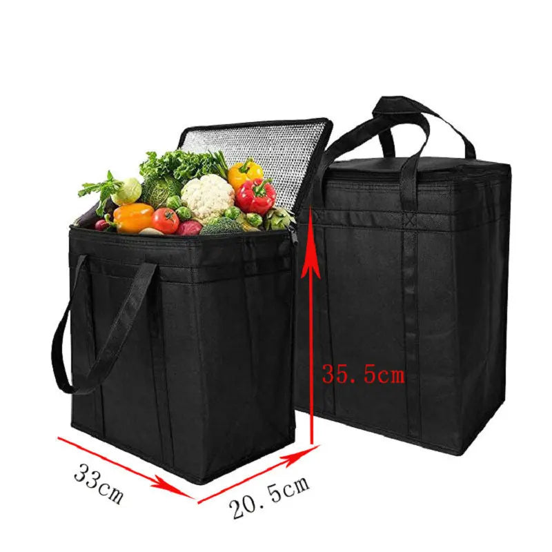 Camping Cooler Bag for Fresh Beverage and Fruit Box Made of Non-Woven Picnic Lunch Bag for Outdoor Insulated Bag for Family Peaceful Pleasures Health and Wellness