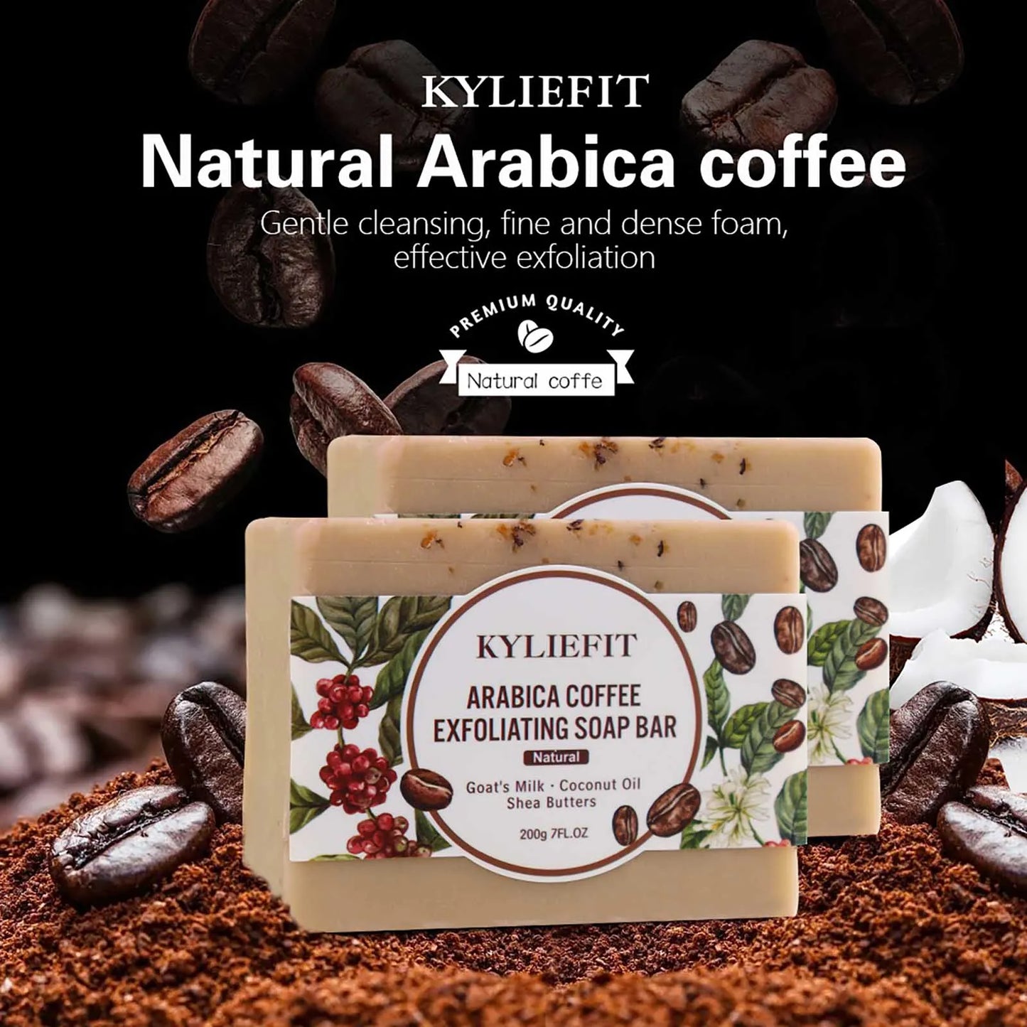 AILKE Coffee & Shea Sugar Scrub – Exfoliate & Brighten Skin