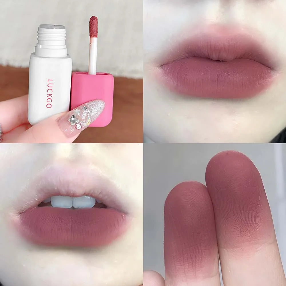 9-Color Matte Velvet Lip Tint | Korean Moisturizing Lip Glaze