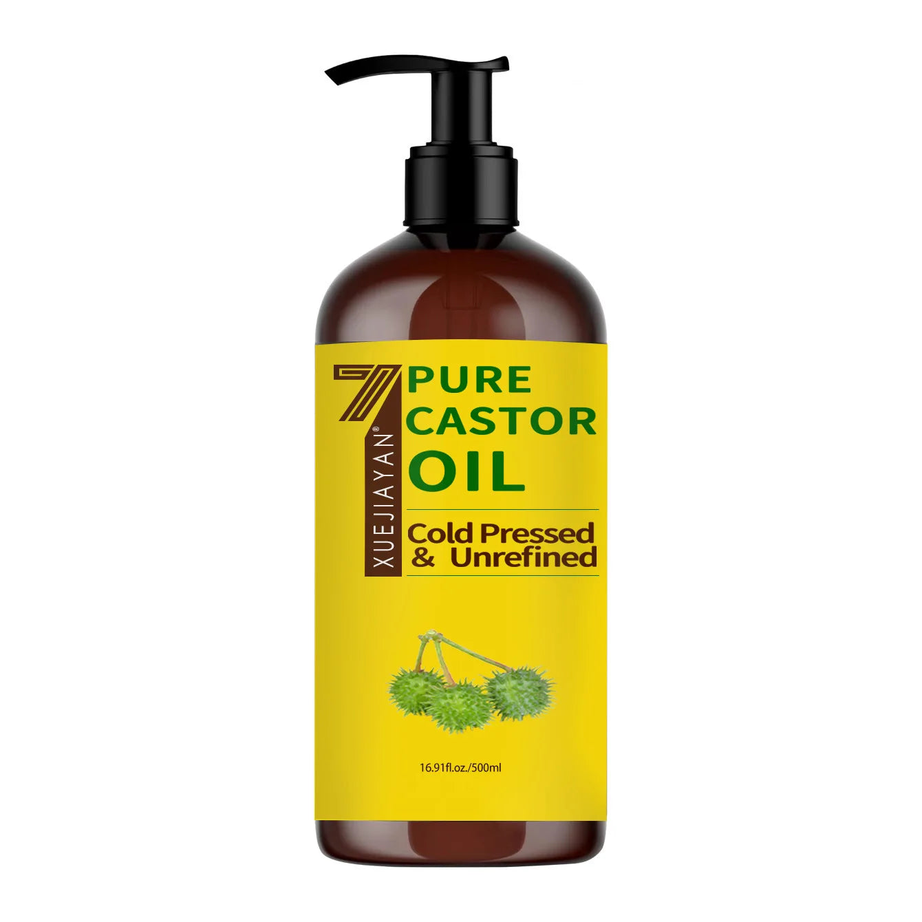 100% Pure And Castor Oil For Eyelashes Hair Growth, And Eyebrows - Carrier Oil For Essential Oils, Aromatherapy And Massage Peaceful Pleasures Health and Wellness 500ml Other