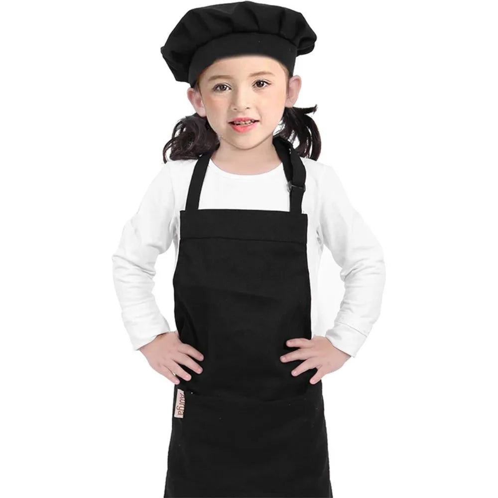 Kids Apron & Chef Hat Set – Cooking, Baking & Art Smock