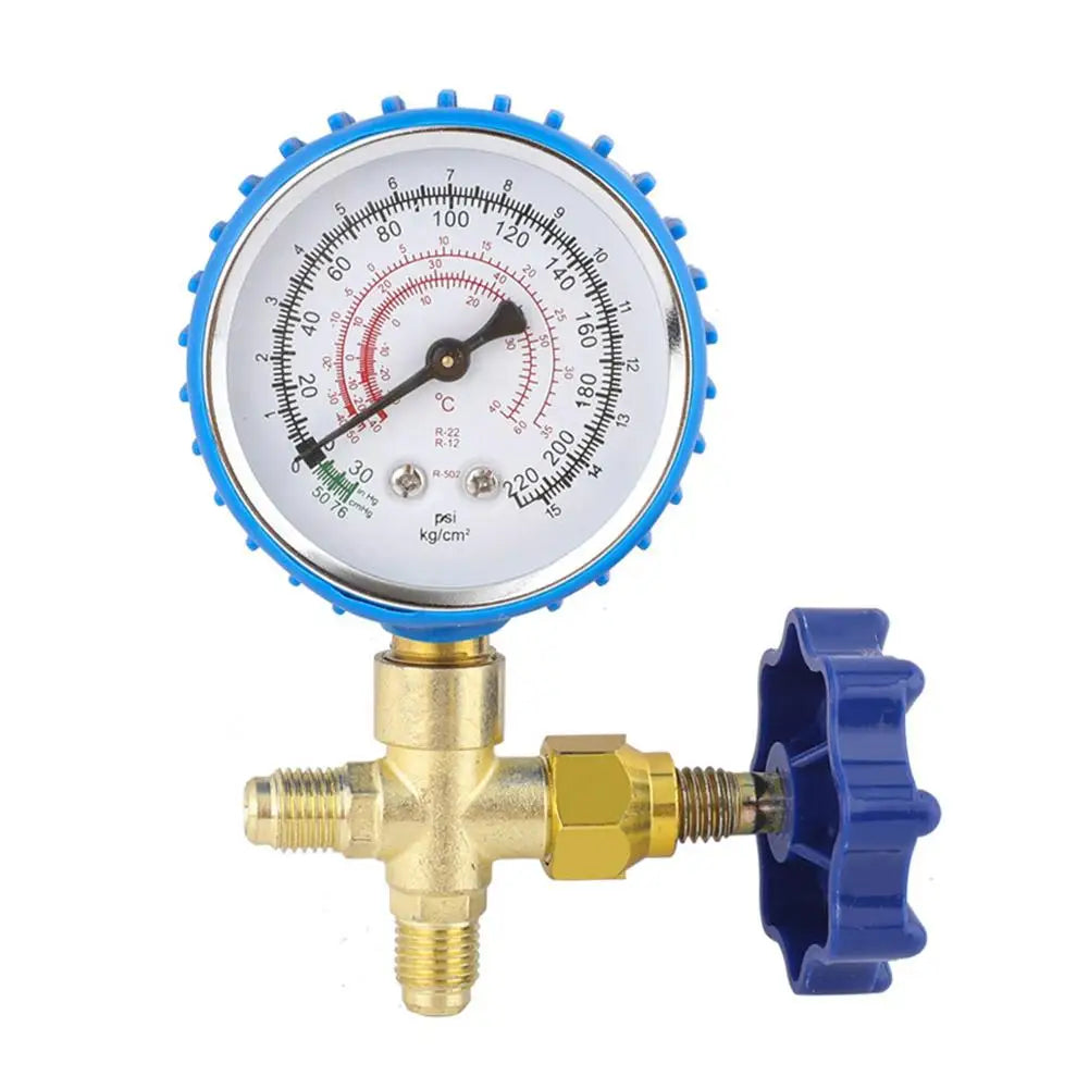Air conditioner refrigerant pressure gauge service kit for for R22 and R134a with adapter hose with adapter Peaceful Pleasures Health and Wellness
