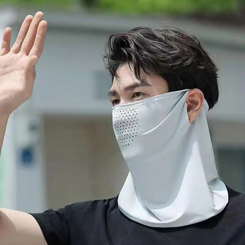 Unisex Breathable Ice Silk UV Protection Mask for Summer Peaceful Pleasures Health and Wellness