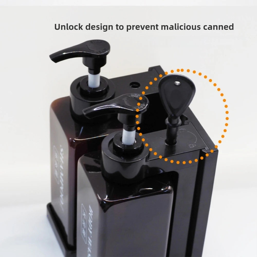 300ml Hotel Wall Mounted Soap DispenserSet,Refillable Shampoo And Conditioner Dispenser,for Bathroom Supplies Hotel Shower Peaceful Pleasures Health and Wellness