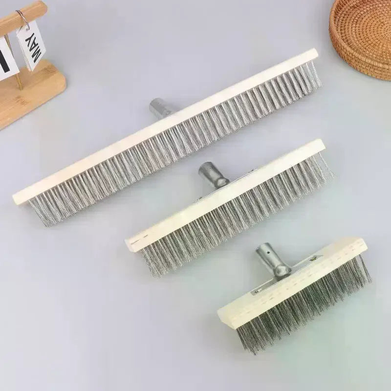 Heavy Duty Steel Wire Deck Brush Head 20cm 30cm 50cm