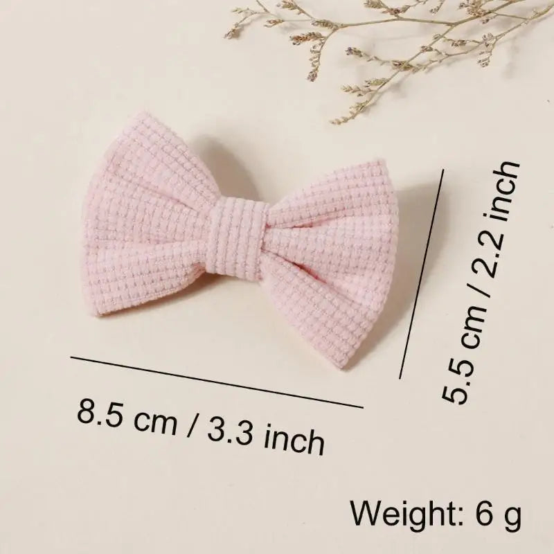 Girls Plaid Bowknot Hair Clips | Kids Barrettes Ages 3–12