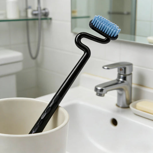 Adult Soft Bristle Wide Head S Shape Vertical Bass Toothbrush 4 Pack Oral Care Premium Manual Dental Brush Teeth Cleaning Tools Peaceful Pleasures Health and Wellness