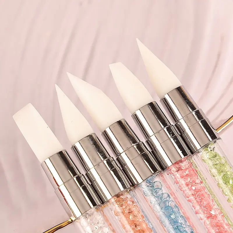 5pc Silicone Nail Art Sculpting & Embossing Pen Set