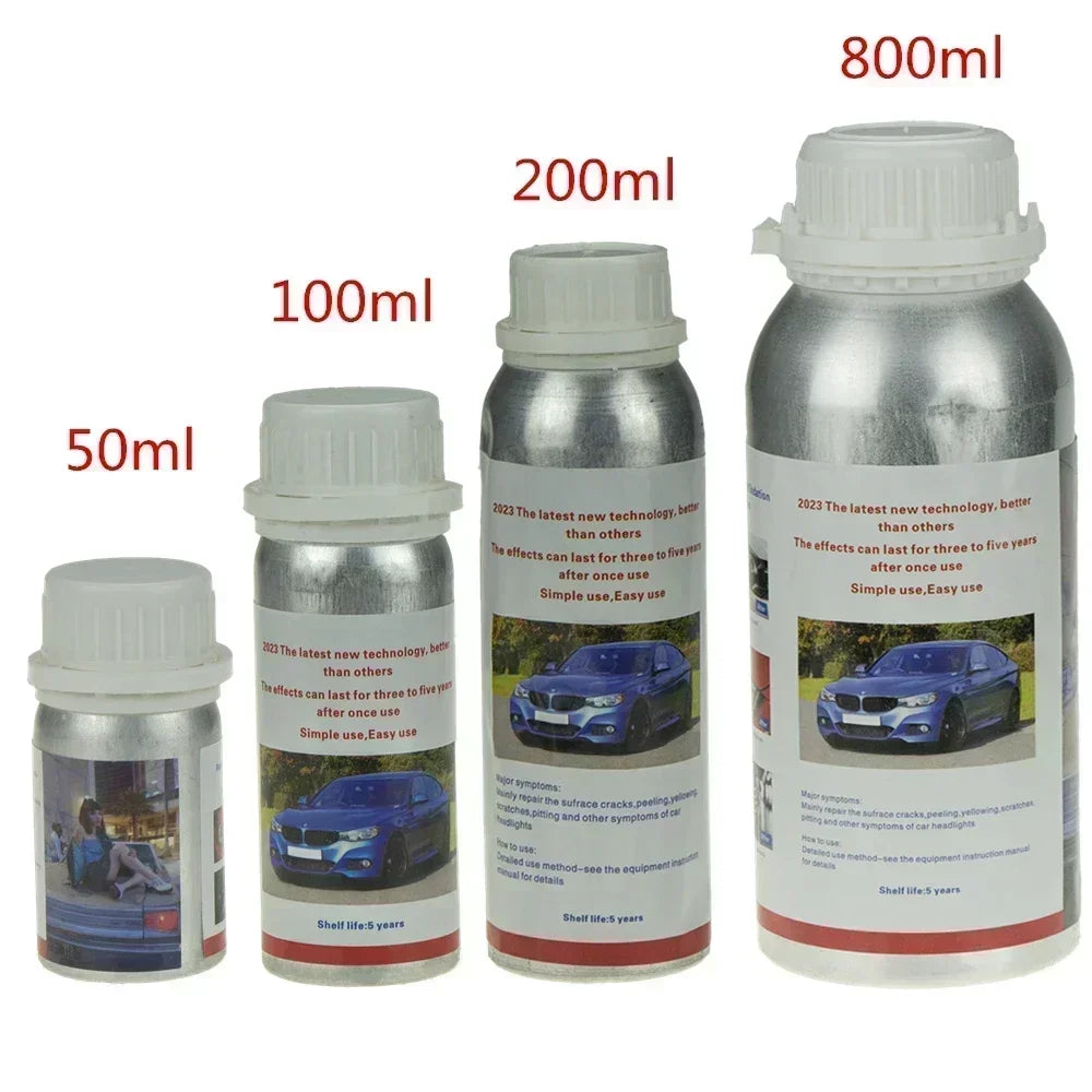 Headlights Liquid Polymer Headlight Chemical Polish Repair Fluid Refurbishment Scratch Repair Polishing Headlights Motorcycle Peaceful Pleasures Health and Wellness