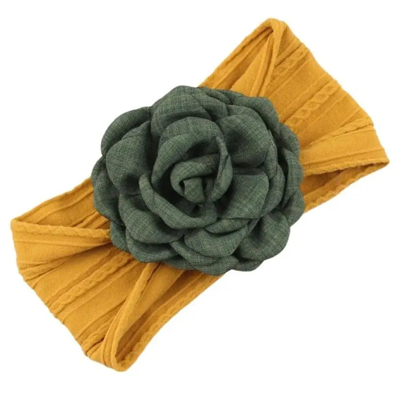 Baby Floral Headband | Soft Stretchy Infant Hairband 0–3 Yrs