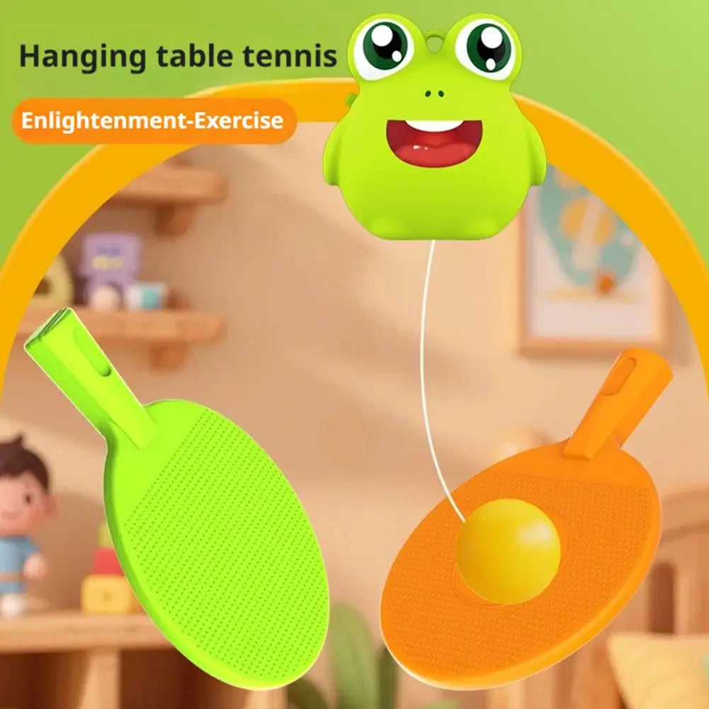 Hanging Table Tennis Training Set – 2 Rackets & 3 Balls