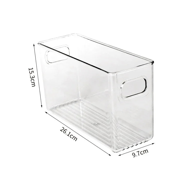 Transparent Refrigerator Storage Box Vegetable Fruit Organizer Fridge Clear Container for Kitchen Food Drinks Storage 2030 Peaceful Pleasures Health and Wellness style A Large United States
