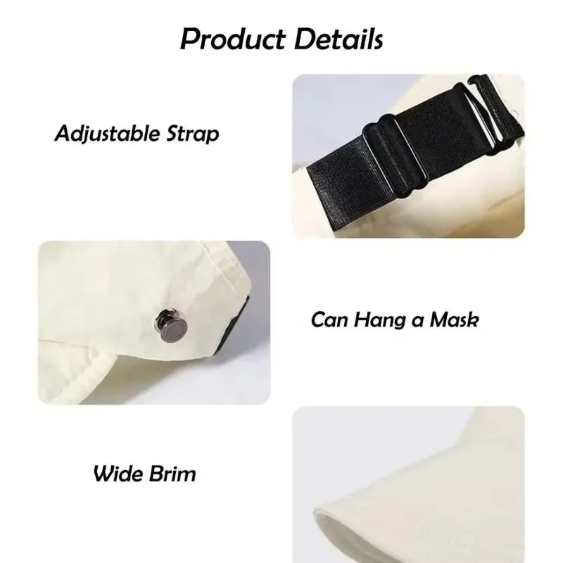 Foldable Wide Brim Ponytail Sun Hat | Quick-Dry Adjustable