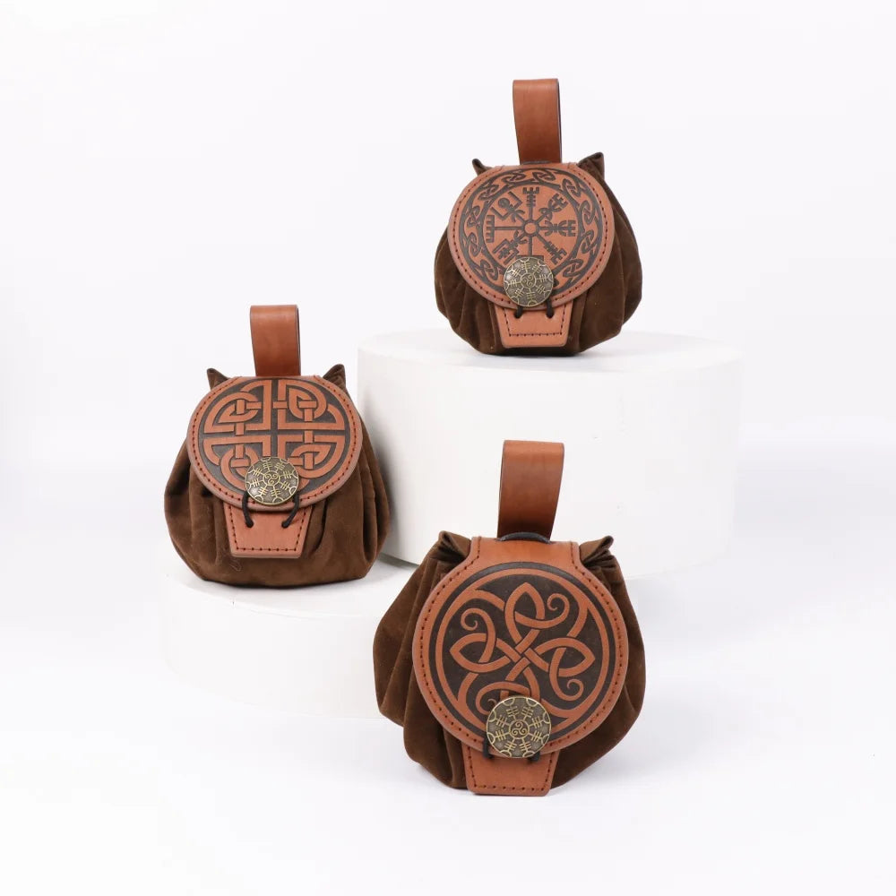 Medieval Viking Knight Retro Belt Waist Bag Accessories Printed