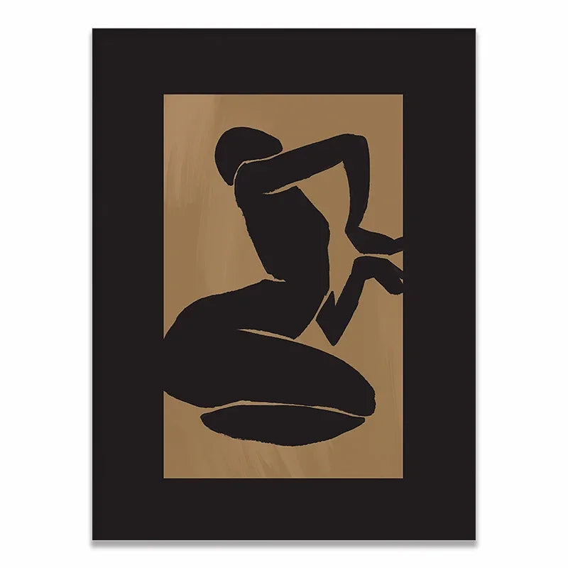 Scandinavian Minimalist Wall Art Modern Classic Vintage Wall Art Fashionable Woman Poster Print Home Bedroom Living Room Decor Peaceful Pleasures Health and Wellness Picture 1 40x50cm Unframed