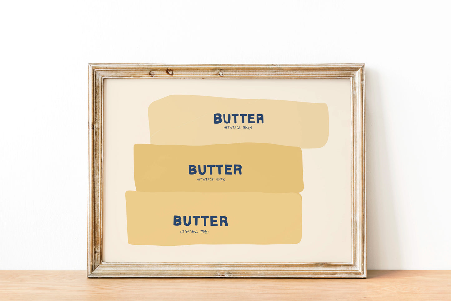 Foodie Butter Canvas Wall Art Print | Kitchen Home Decor