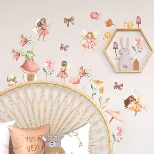 Colourful Fairy Wall Stickers – Girls Room & Playroom Decals Wall Stickers & Decals Oasis Select Default Title