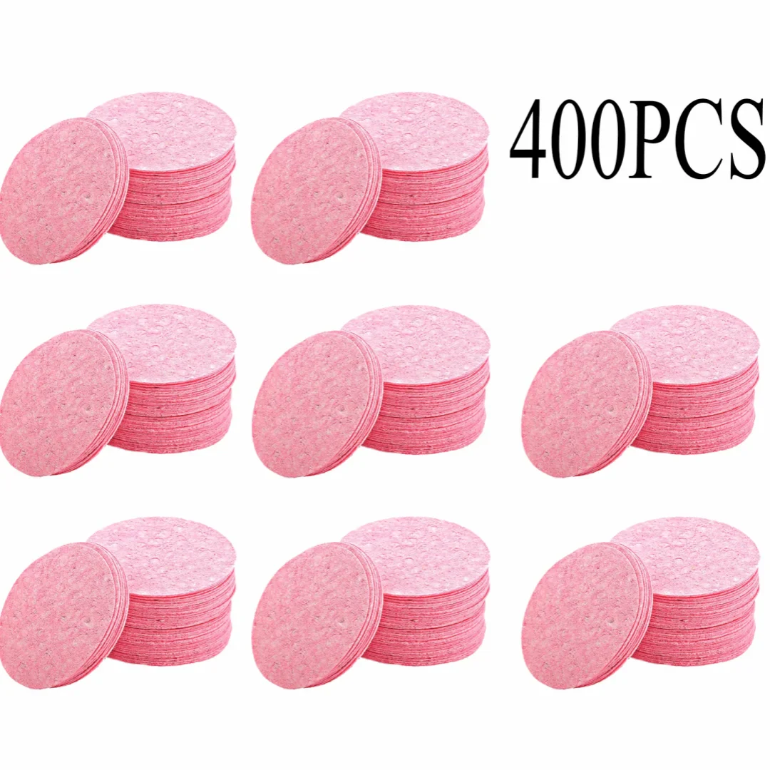 Natural Wood Pulp Compressed Face Cleansing Sponge Puffs