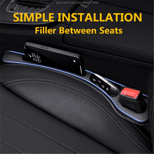 2PCS Car Seat Gap Filler Between Seats Console Organizer Seat Crevice Storage Box Bag Decoration Interior Auto Accessories Peaceful Pleasures Health and Wellness