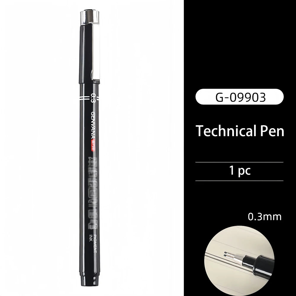 Double Line Pen Architect Exam Headed Needle Tube Drawing Tool Wall