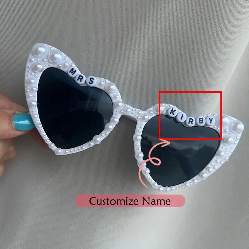 Personalized Bride to Be Sunglasses | Bachelorette Party Gift Bridal Party Sunglasses Peaceful Pleasures Health and Wellness custom sunglasses message us the name