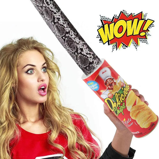 Spring Snake Prank Can Toy – Fake Potato Chip Can Joke for Kids & Parties Peaceful Pleasures Health and Wellness