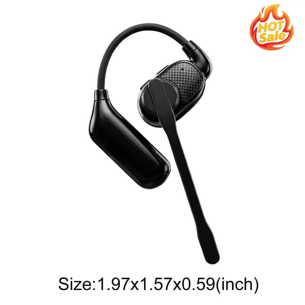 Wireless Bluetooth Earhook Earphones with Mic & Type-C Charging