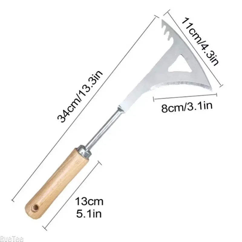 RveTee Stainless Steel Hand Weeder | Garden Weed Puller Tool