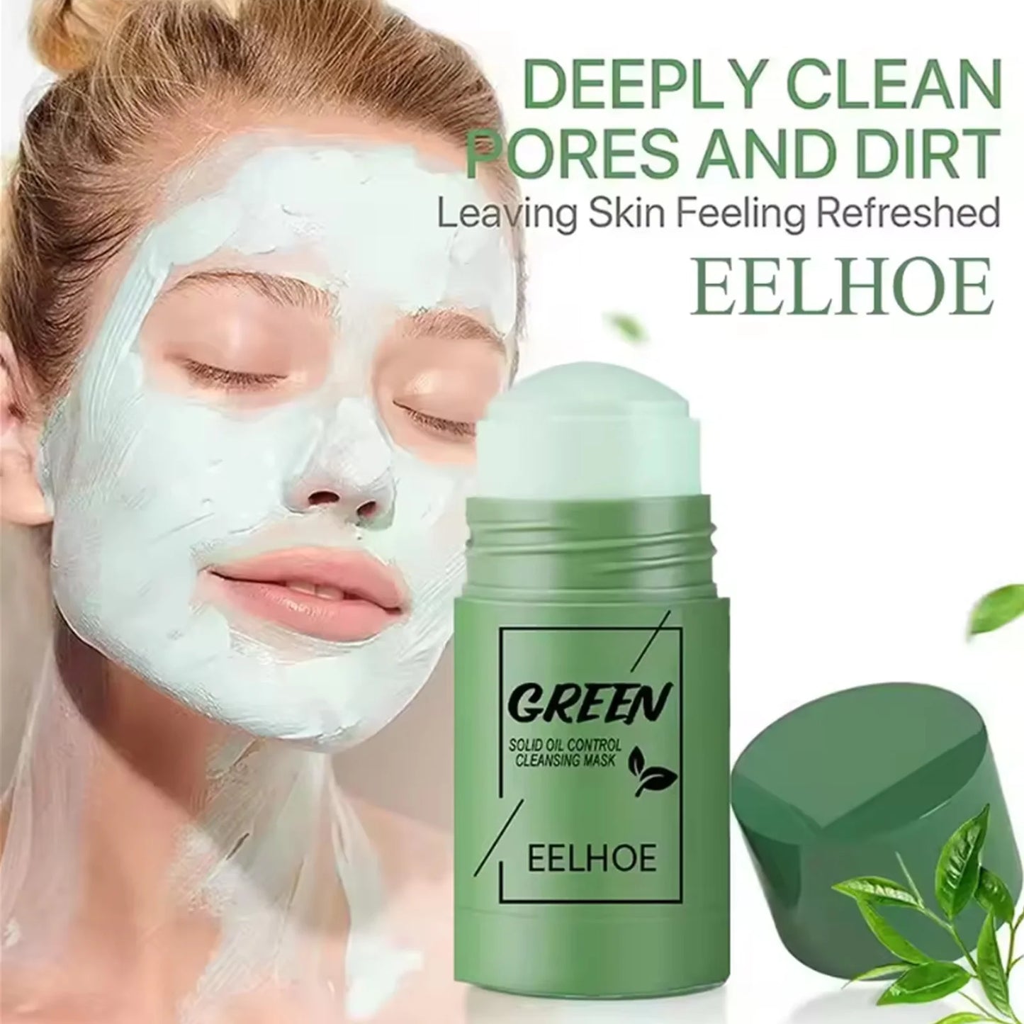 Green Tea Solid Face Mask – Pore Cleanse, Oil & Acne Control