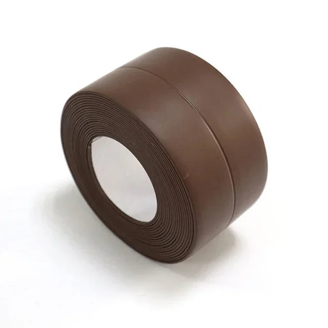 Waterproof PVC Caulk Seal Strip for Kitchen & Bathroom Waterproof Seal Strip Peaceful Pleasures Health and Wellness Coffe 3.2Mx2.2cm