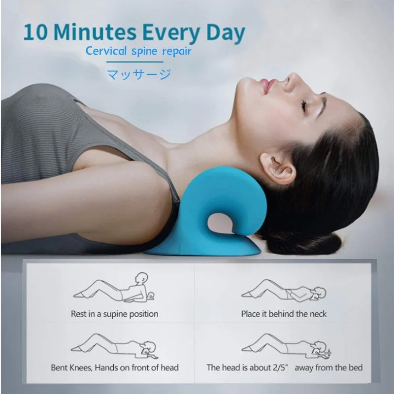 Cervical Neck Stretcher Shoulder Relaxer Massage Pillow