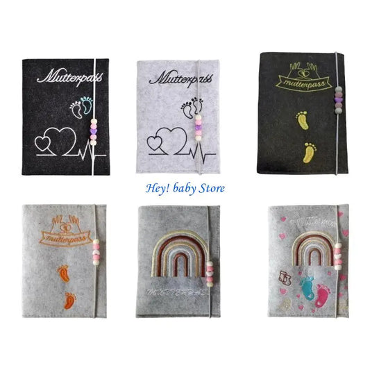 Felt Pregnancy Document Organiser | Maternity Card & Scan Holder Document Organiser Peaceful Pleasures Health and Wellness