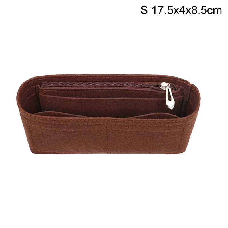 Felt Insert Bag Organizer – Handbag Liner & Makeup Organizer