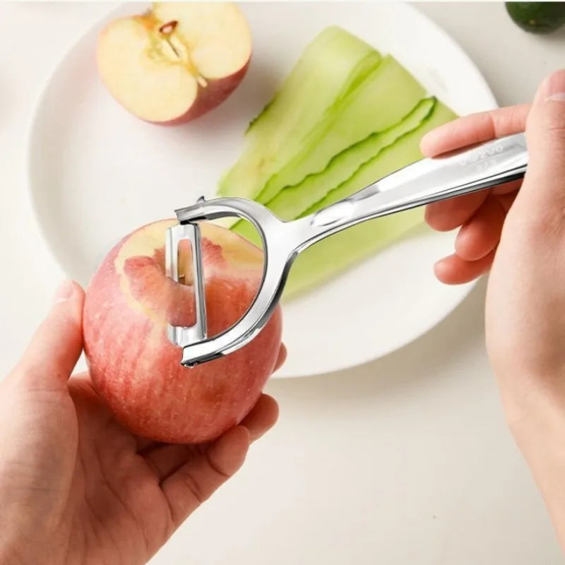 Stainless Steel Peeler Kitchen Potato Peeler Household Multifunctional Vegetable Fruit Peeling Tool Kitchen Accessories Peaceful Pleasures Health and Wellness