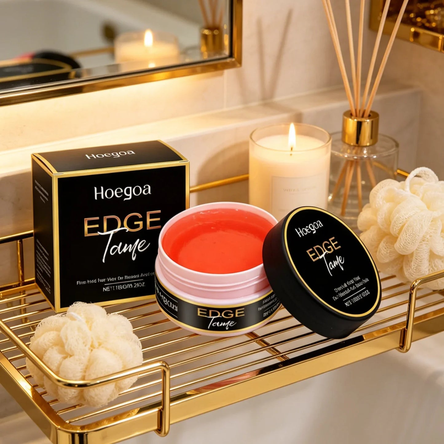 Hoegoa Firm Hold Styling Gel – Edge Control & Frizz Smoother