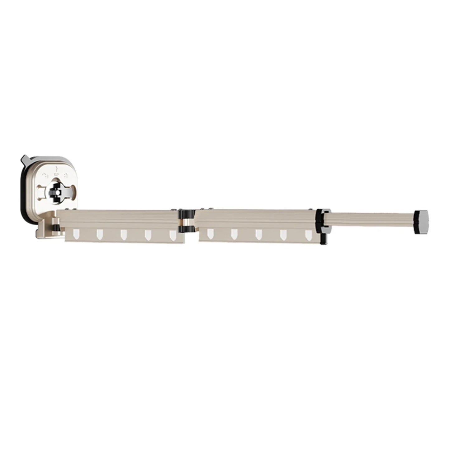 No-Drill Folding Wall-Mount Clothes Drying Rack | Suction Cup